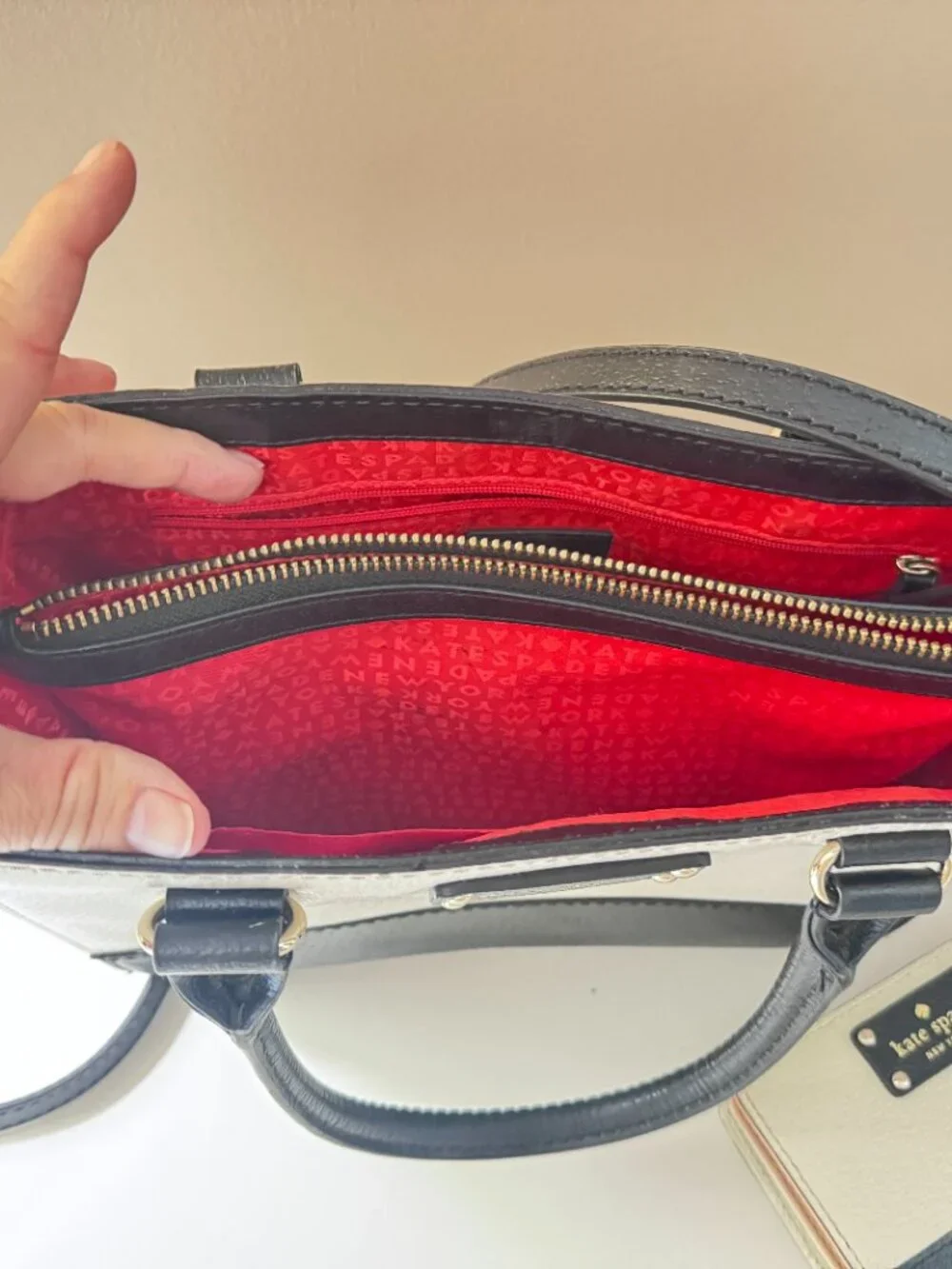 Matching Kate Spade New York Colorblock Pebbled Leather Satchel/Matching Wallet - Picture 8 of 15